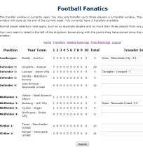 Screenshot of Football Fanatics